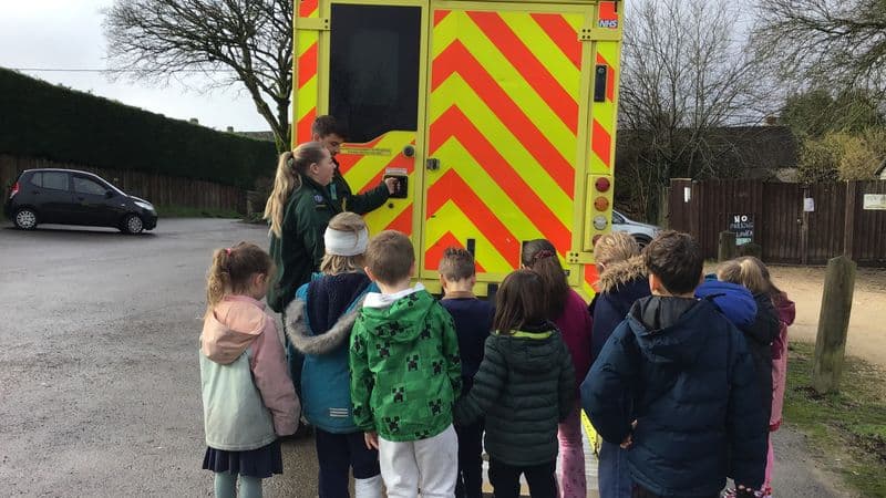 Ambulance and Paramedics visit Maple Class